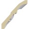 Ekena Millwork 2 3/4"H x 2 1/2"P x 3 5/8"F x 94 1/2"L, (2" Repeat), Tristan Crown Moulding MLD02X02X03TN - alternate 2